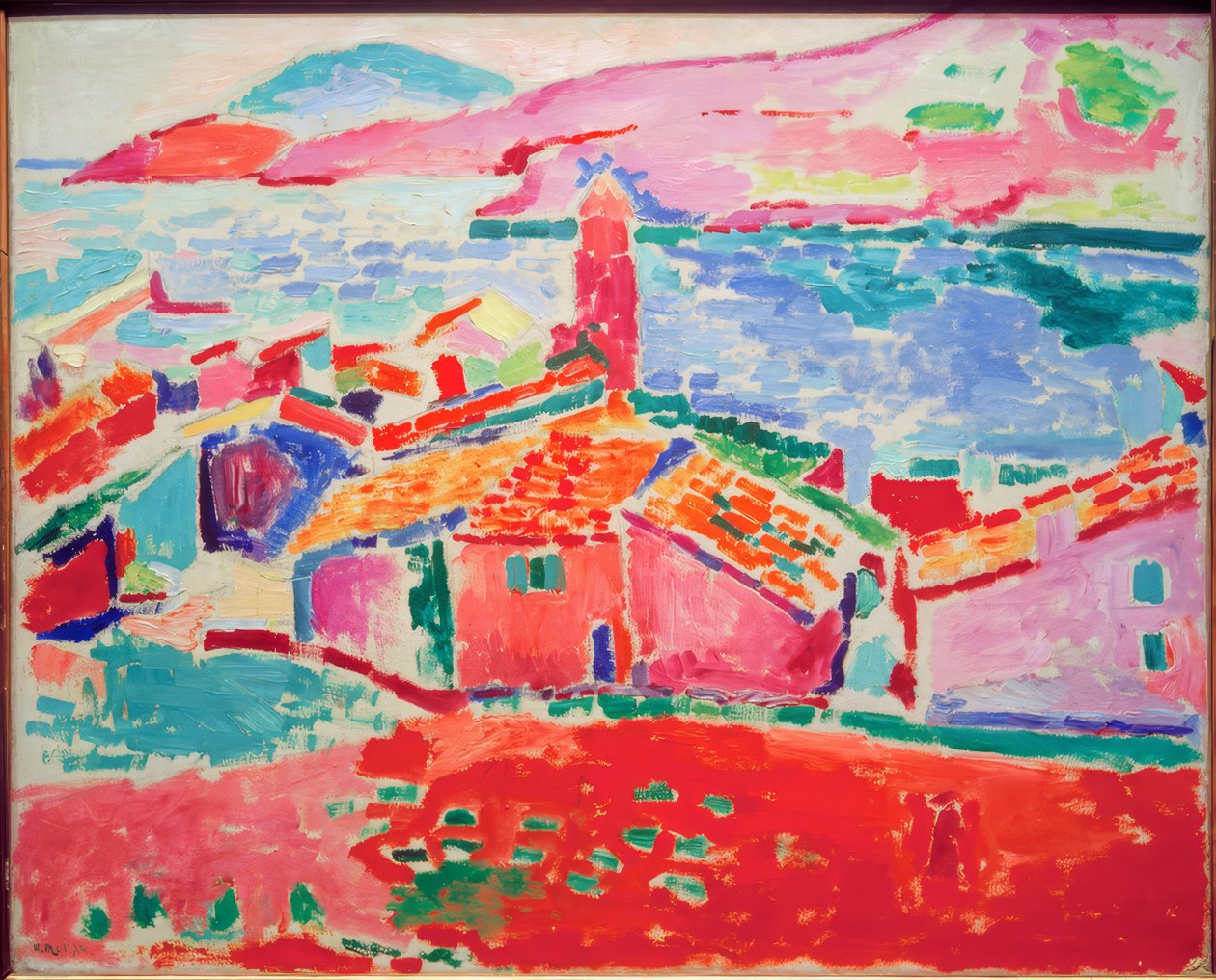 Střechy Collioure od Henri Matisse