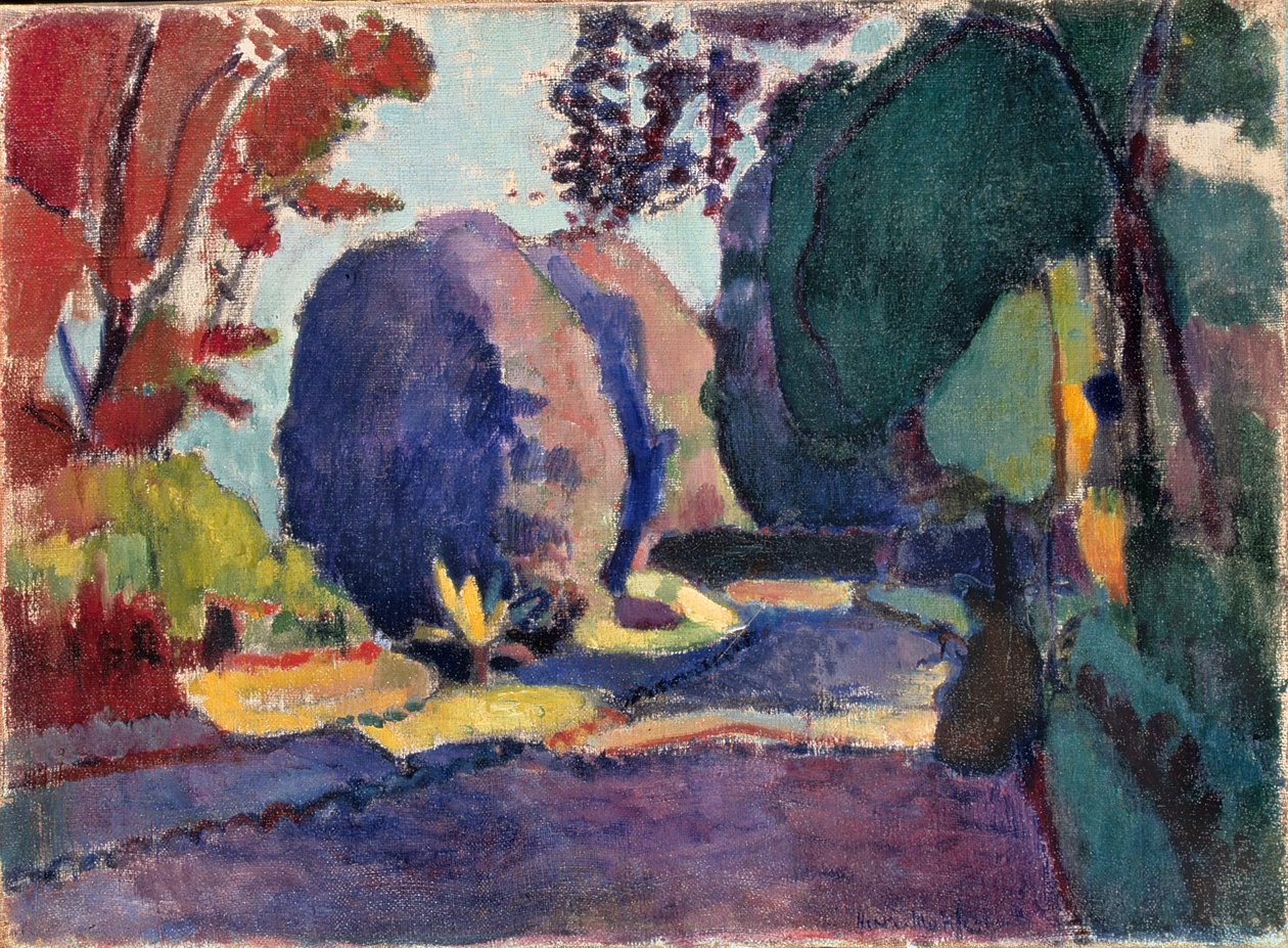 Lucemburské zahrady, asi 1901 (olej na plátně) od Henri Matisse