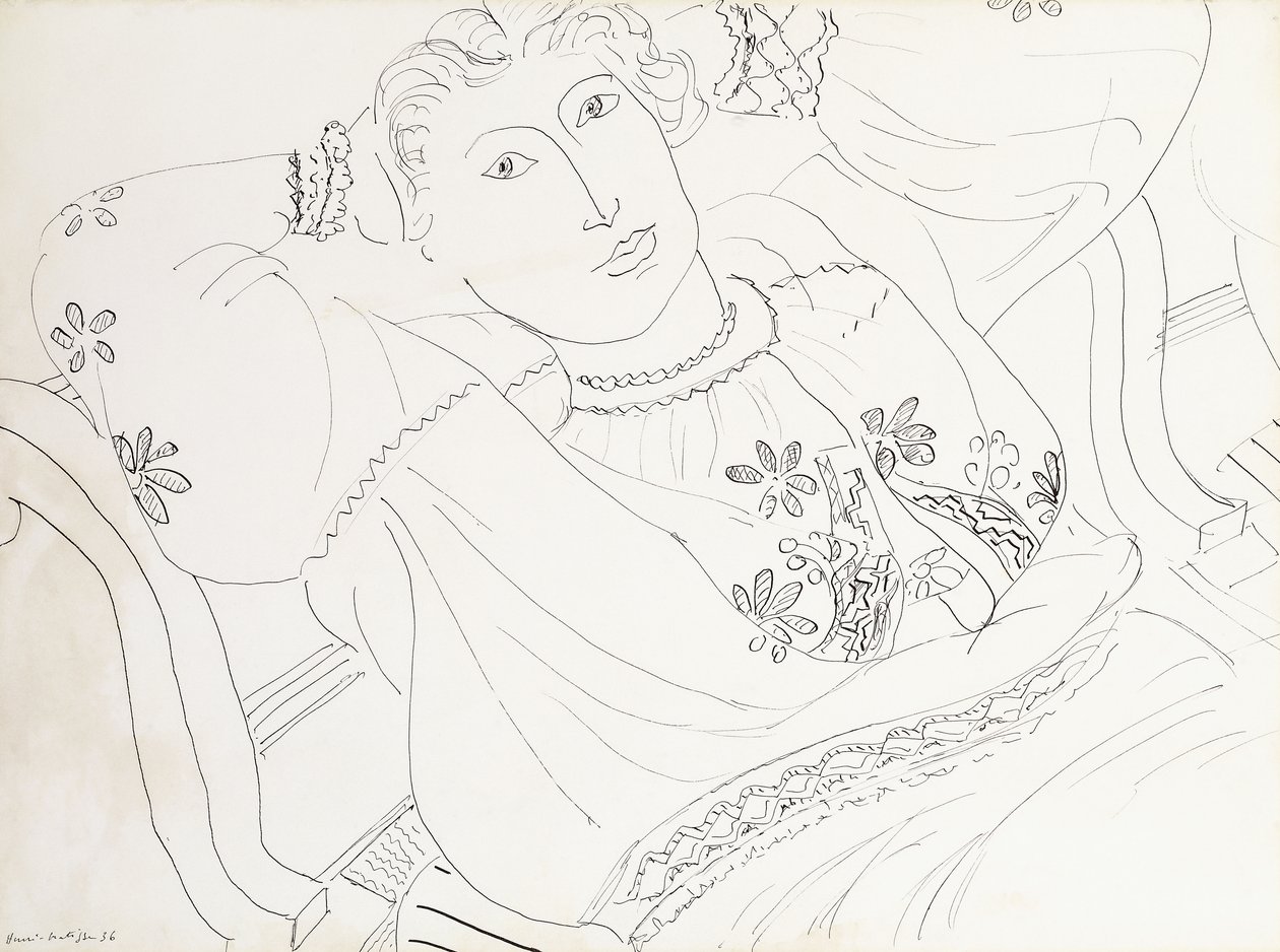 Lydia v rumunské halence od Henri Matisse
