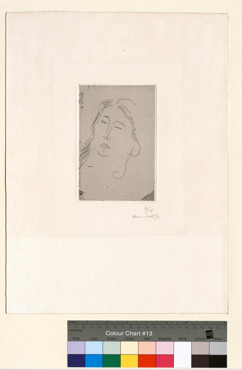 Marguerite, se zavřenýma očima od Henri Matisse