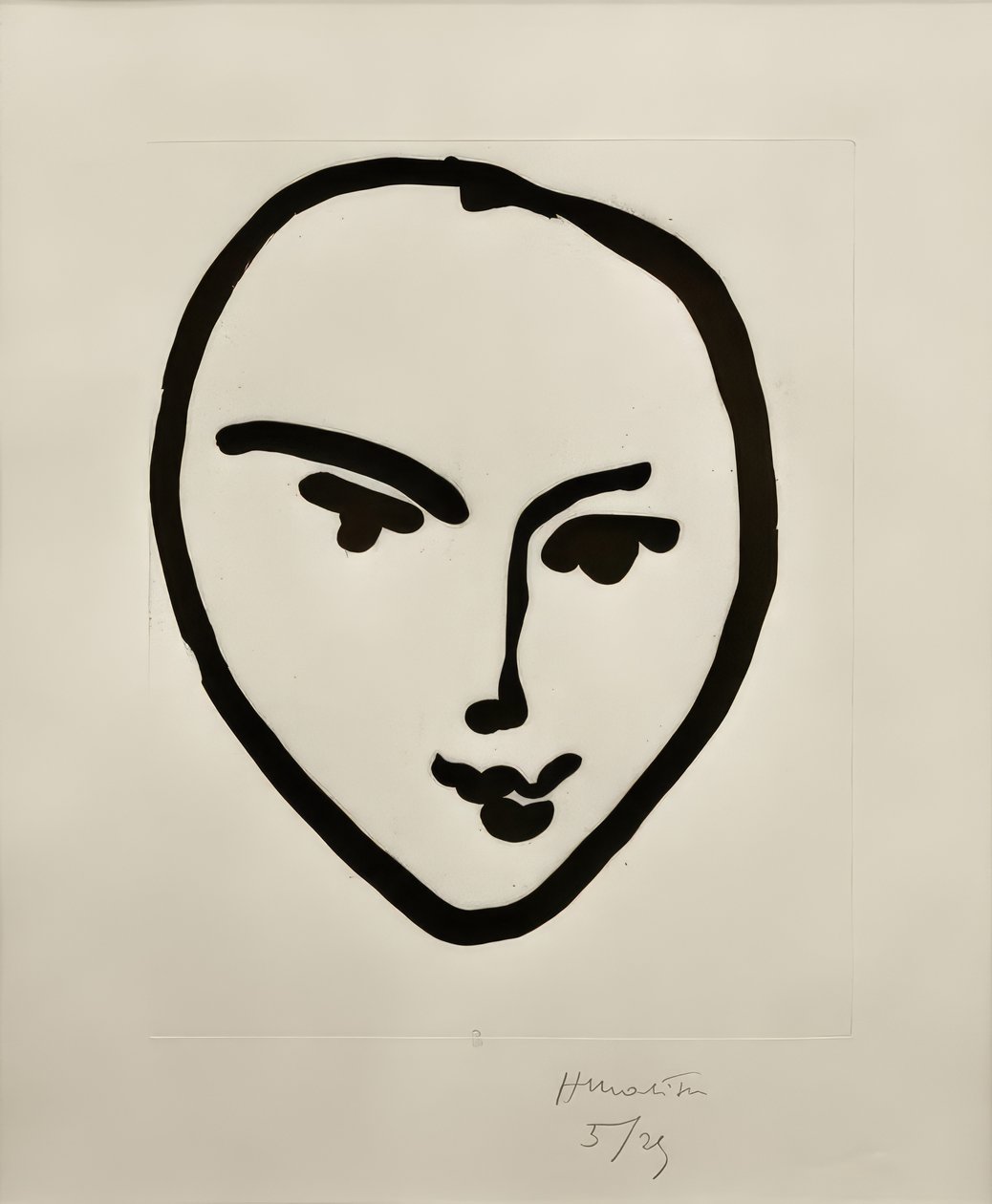 Nadia. Usmívající se maska od Henri Matisse