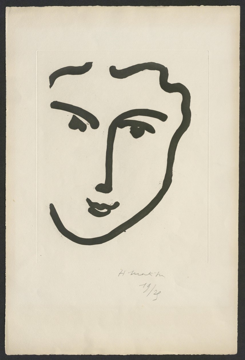 Nadia s veselým úsměvem od Henri Matisse