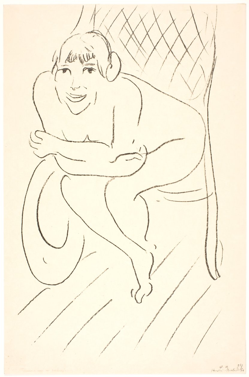 Nahá žena v houpacím křesle od Henri Matisse