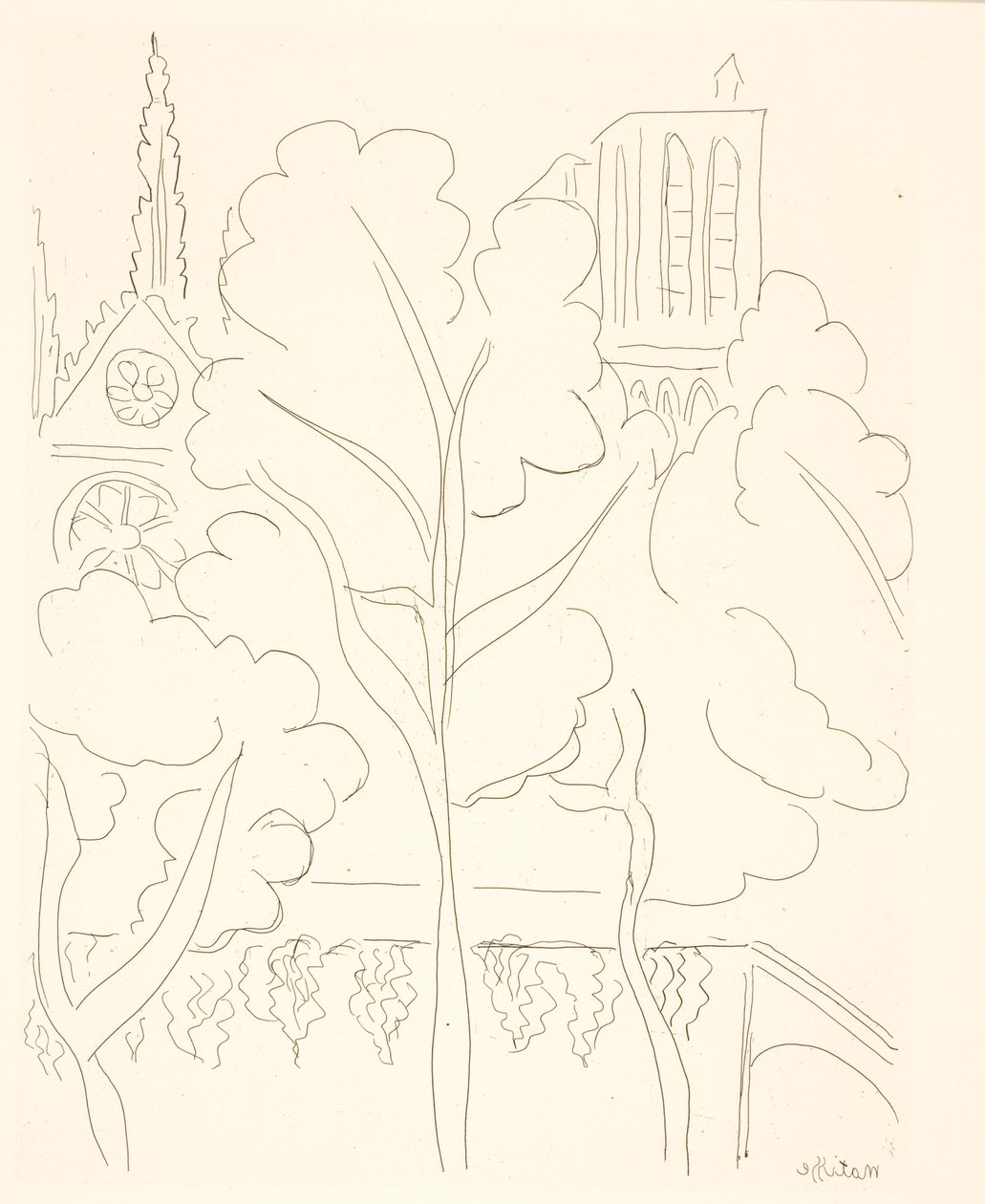 Notre-Dame, Paříž od Henri Matisse