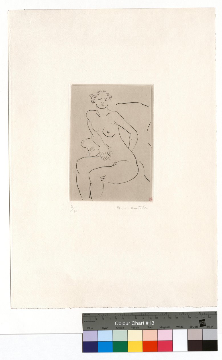 Akt v křesle, levá ruka od Henri Matisse