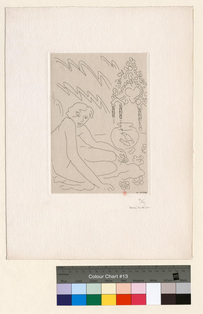 Akt u marockého zrcadla od Henri Matisse