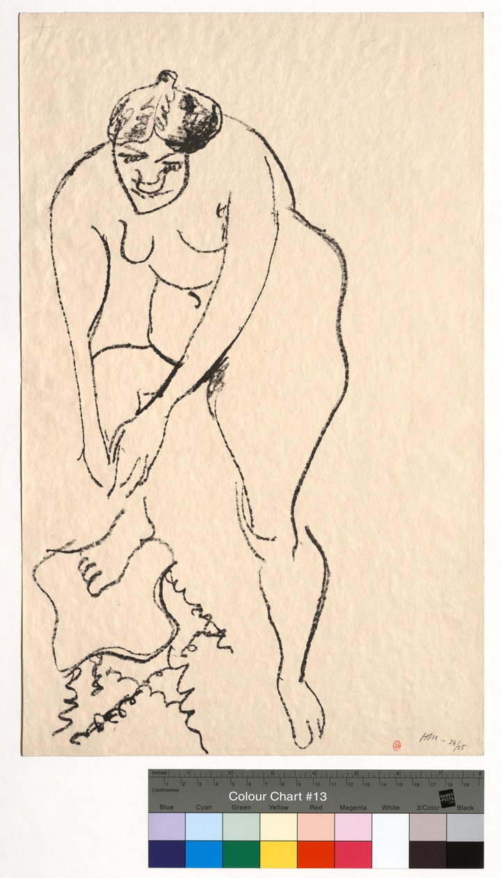 Akt s pravou nohou na stoličce od Henri Matisse