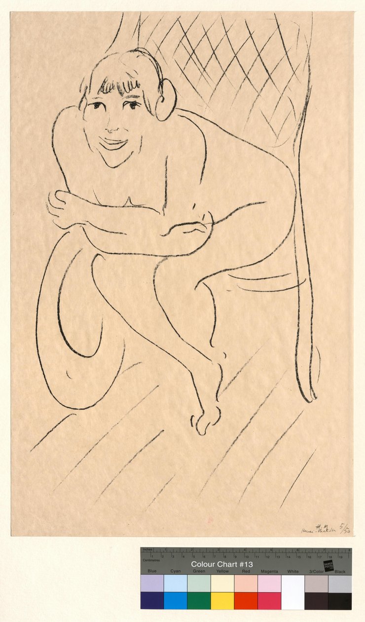 Nahý v houpacím křesle od Henri Matisse