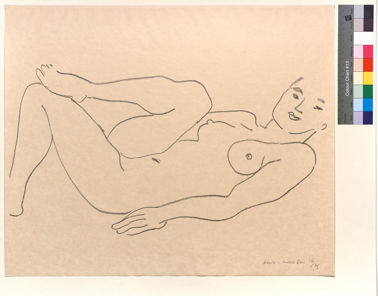 Nahá, s ohnutou nohou: Studie nohou od Henri Matisse