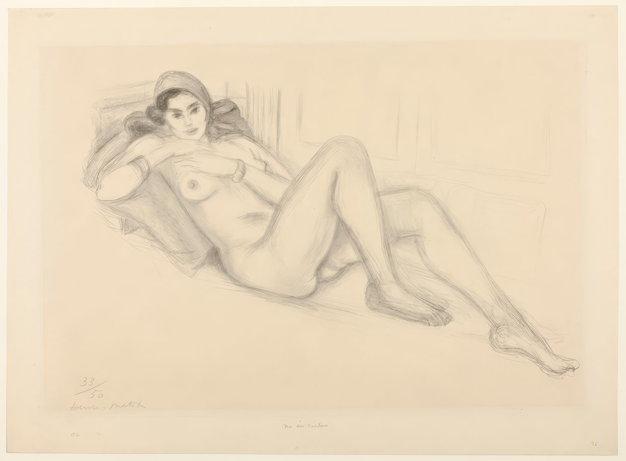 Akt s turbanem od Henri Matisse
