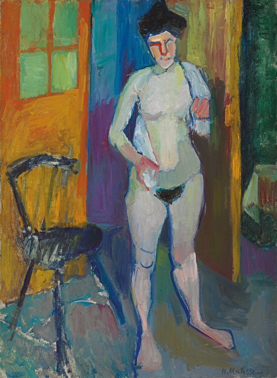 Akt s bílým ručníkem, asi 1901-1903 (olej na plátně) od Henri Matisse