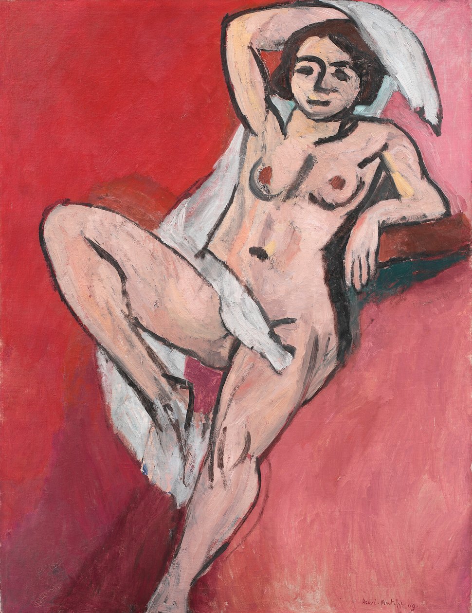 Akt s bílým šátkem od Henri Matisse