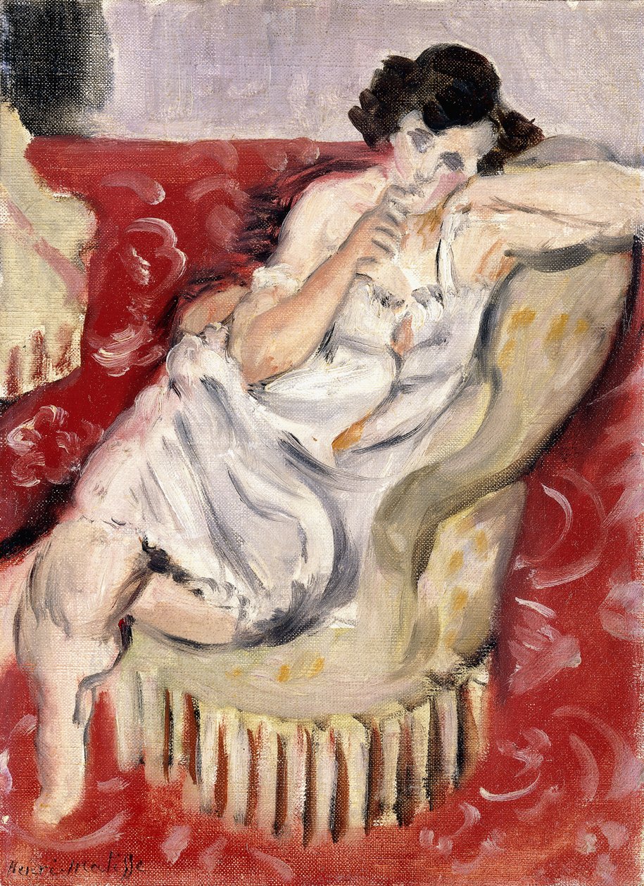 Akt s křeslem od Henri Matisse