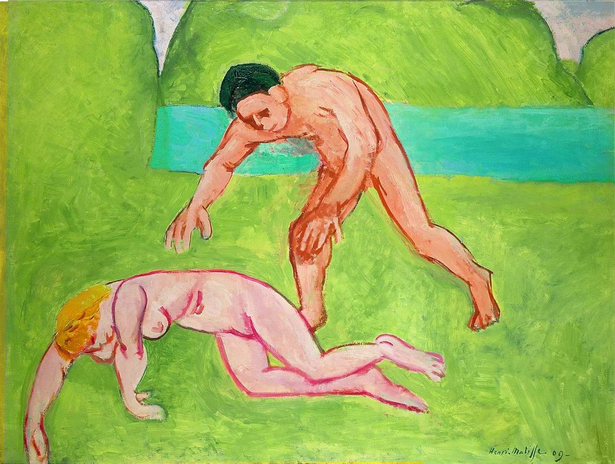 Nymfa a satyr od Henri Matisse