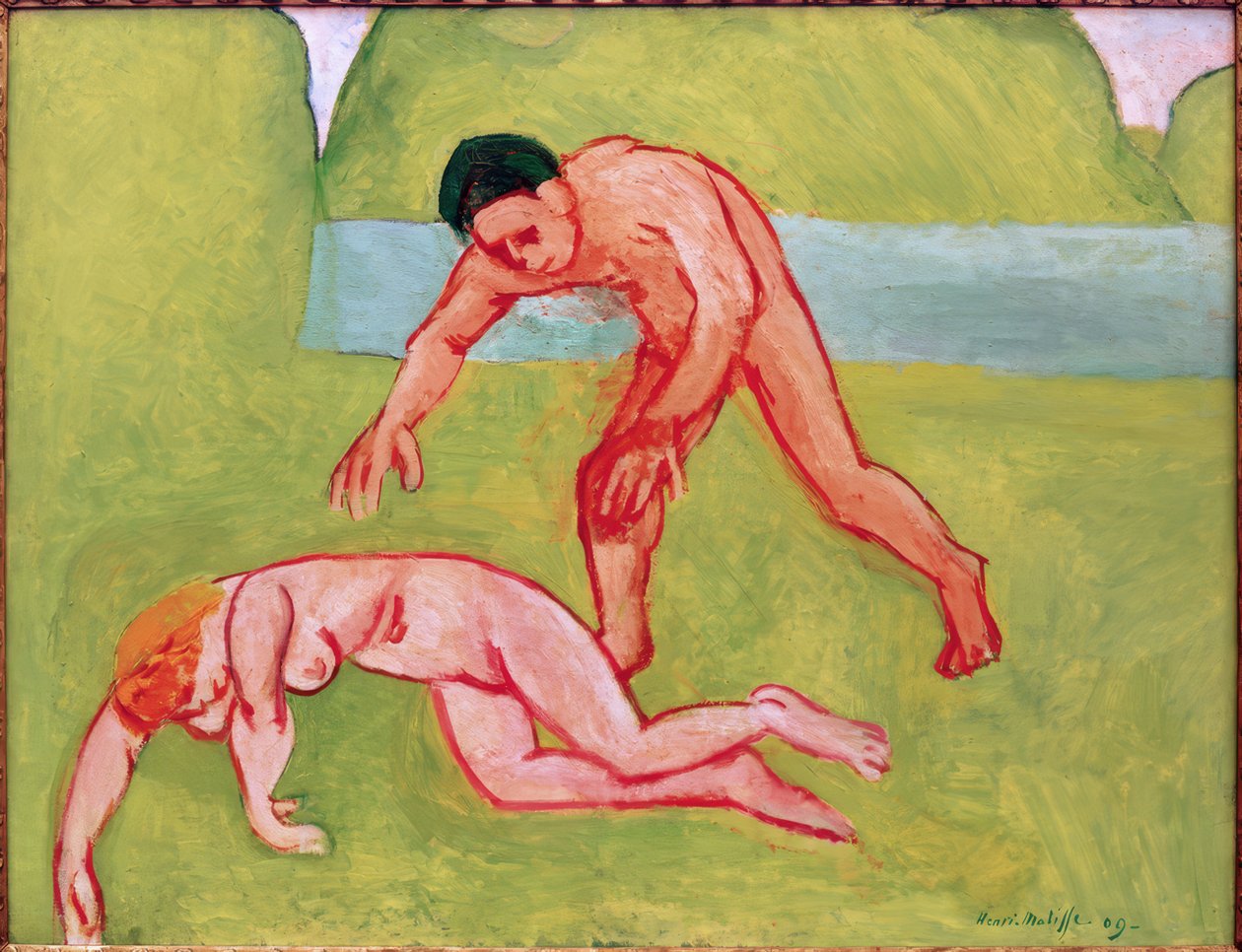 Nymfa a satyr od Henri Matisse