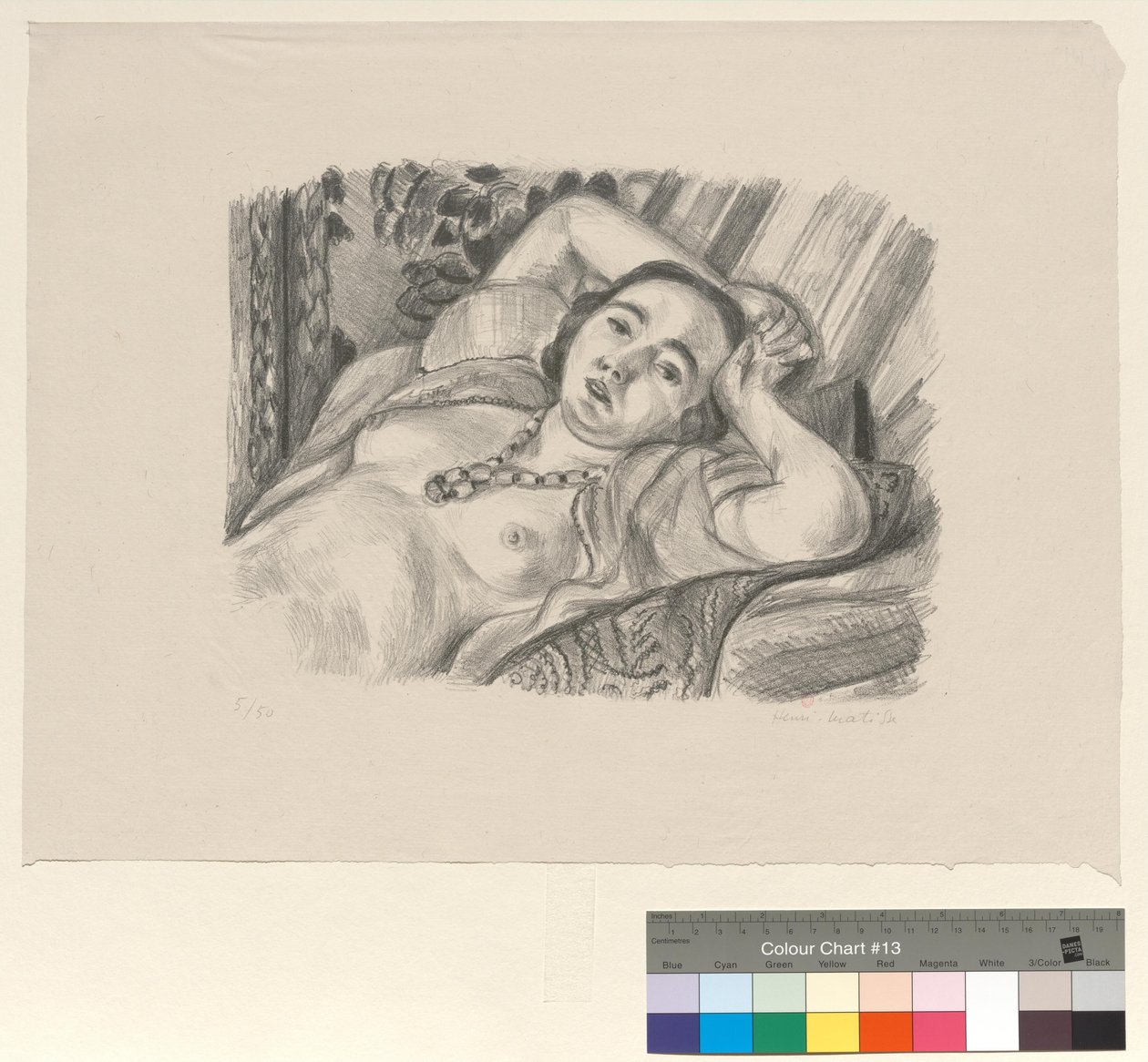 Odaliska s náhrdelníkem od Henri Matisse