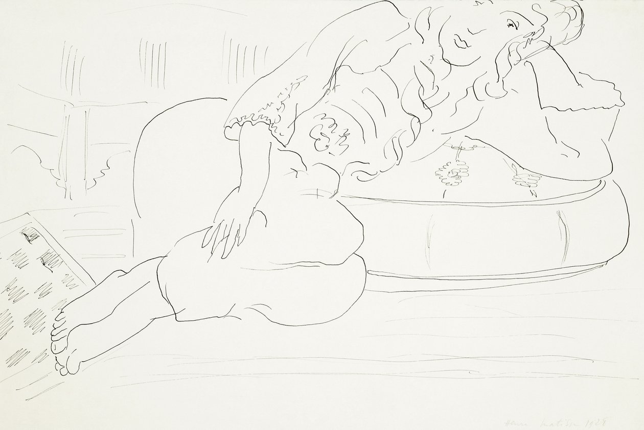 Šachovnice Odalisque, polštářek od Henri Matisse