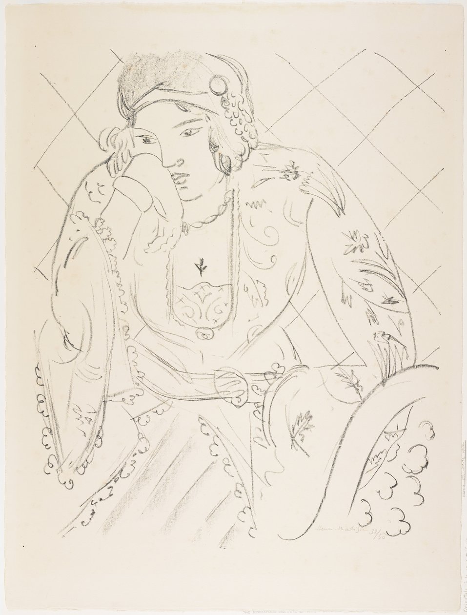 Orientální s trojlistým křížem od Henri Matisse