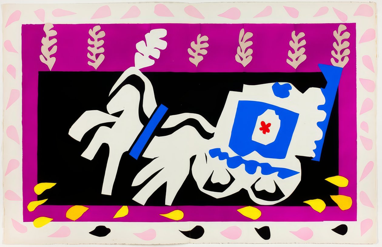 Pierrotův pohřeb, z filmu Jazz od Henri Matisse