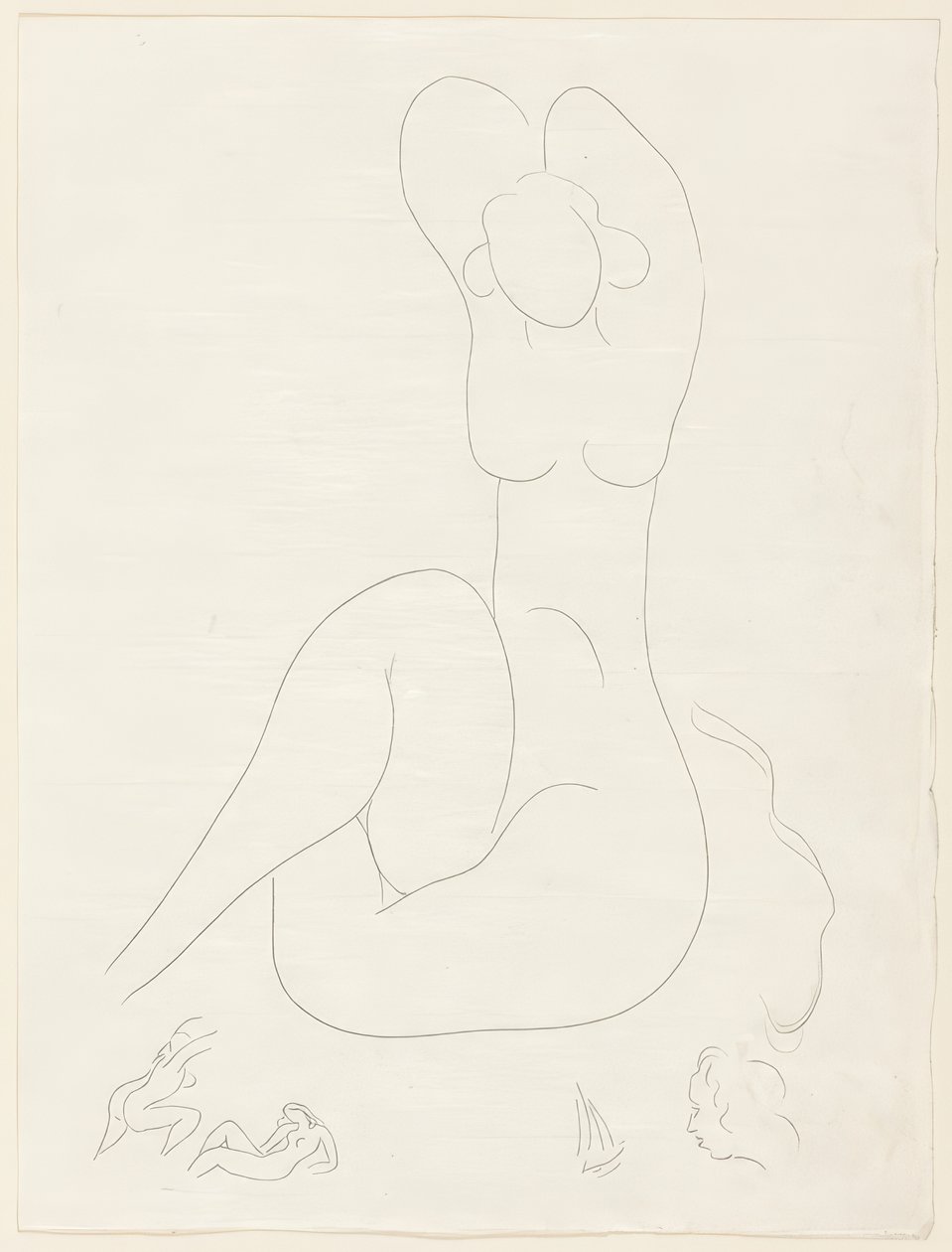 Několik sonetů: "Quelle soie...", deska 28 z Poesies de Mallarmé od Henri Matisse