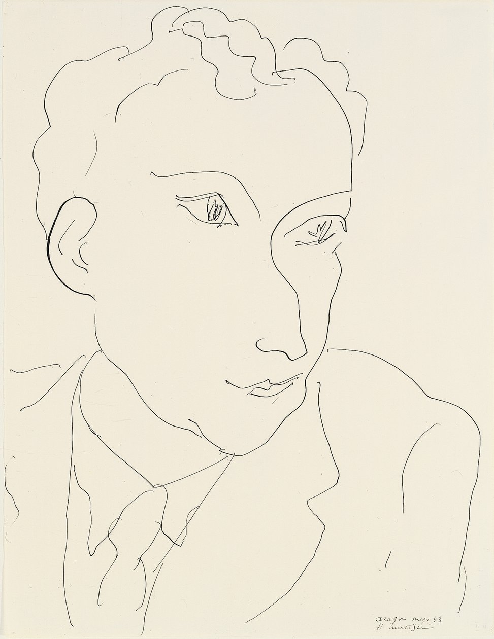 Portrét Ludvíka Aragonského od Henri Matisse