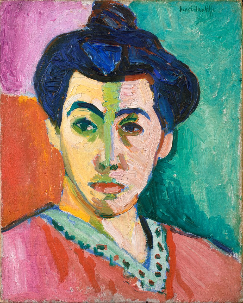 Portrét madame Matisseové. Zelená linie od Henri Matisse