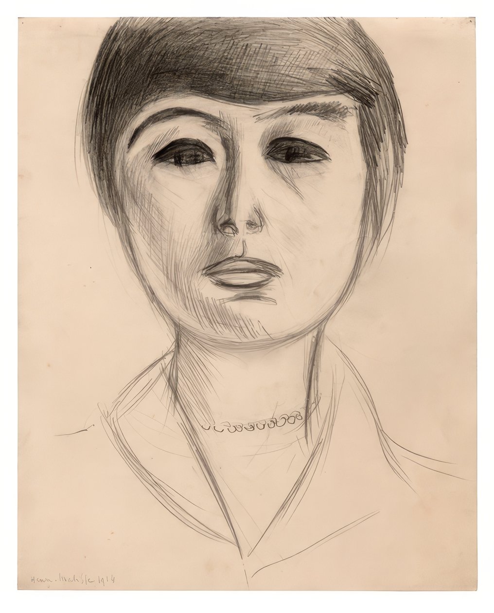 Portrét mladé ženy (Elsa Glaser) od Henri Matisse