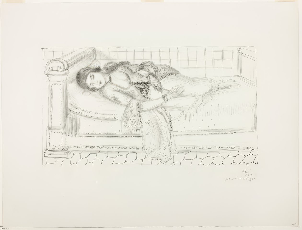 Ležící postava od Henri Matisse