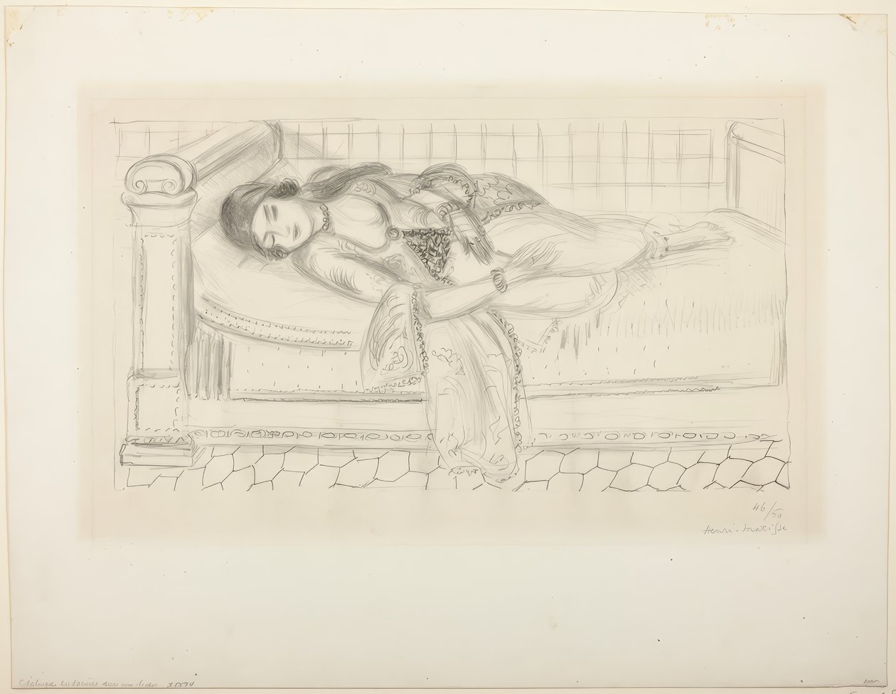 Ležící postava od Henri Matisse