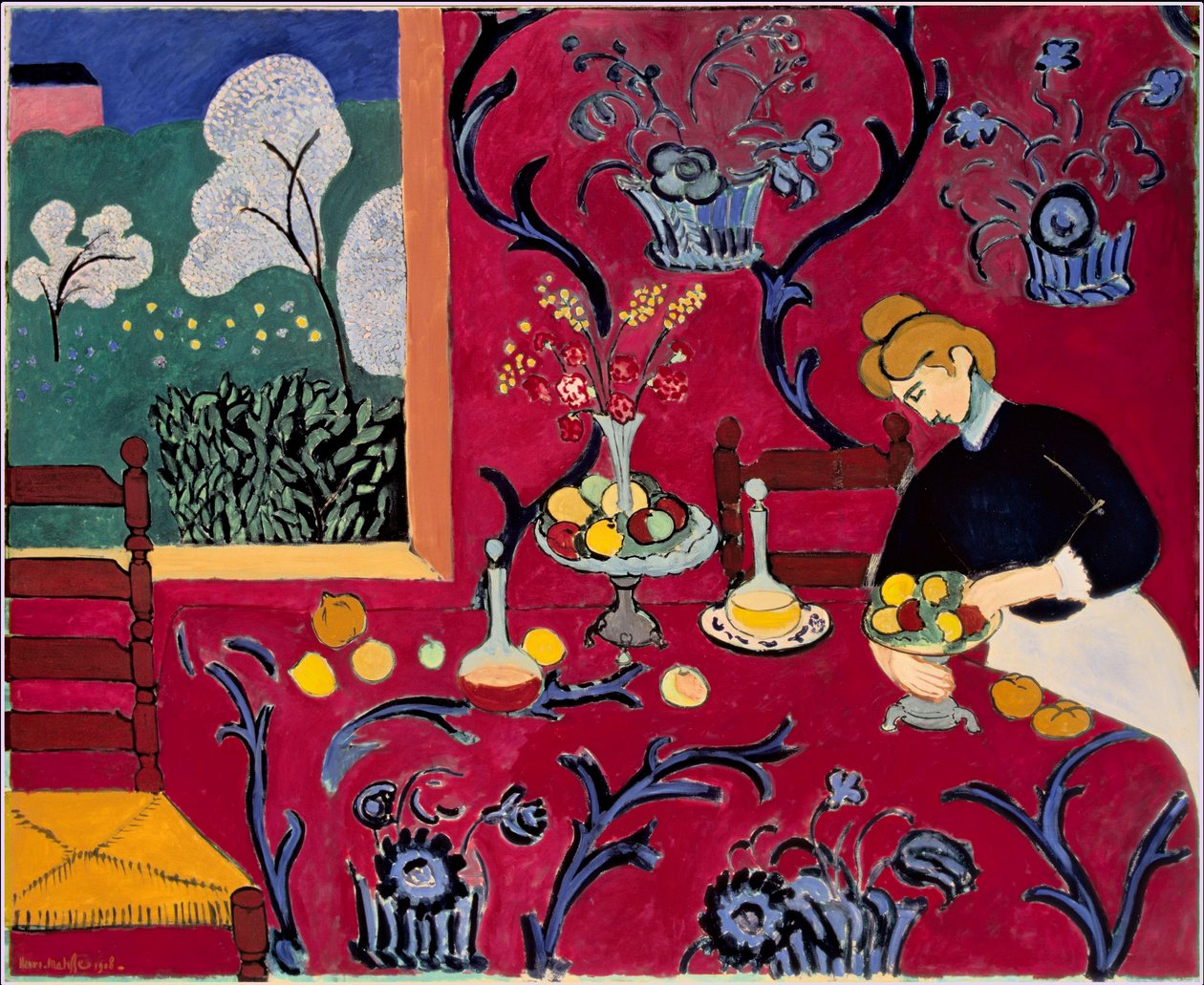 Červený pokoj (Harmonie v červeném) od Henri Matisse