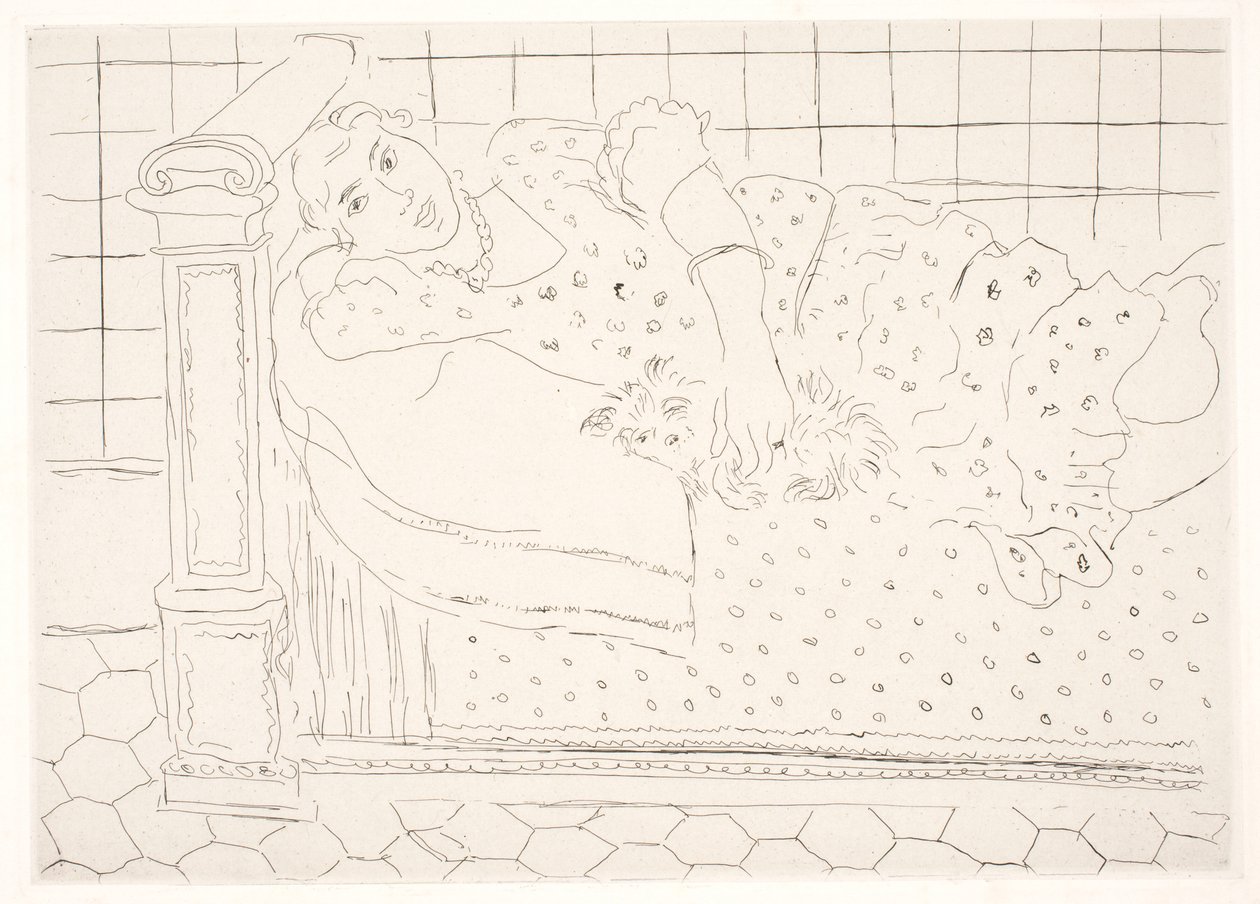 Odpočinek, postava s Gikou od Henri Matisse
