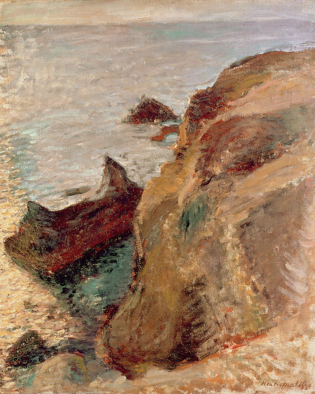 Skály a moře od Henri Matisse