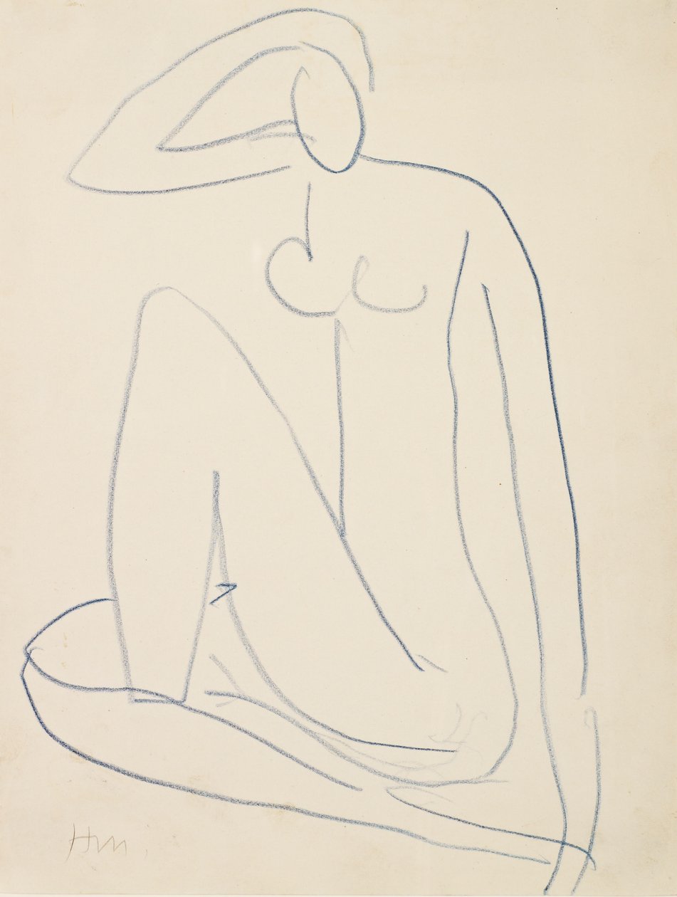 Sedící ženská postava od Henri Matisse