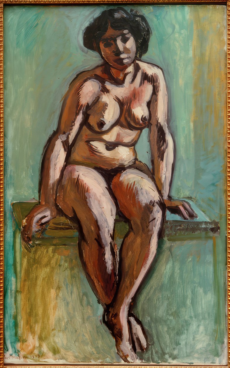 Sedící akt od Henri Matisse