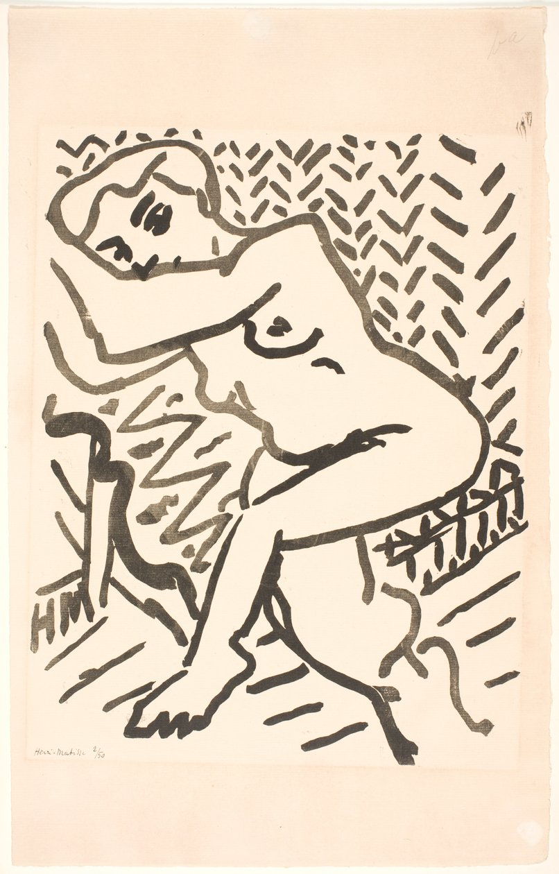 Sedící akt od Henri Matisse