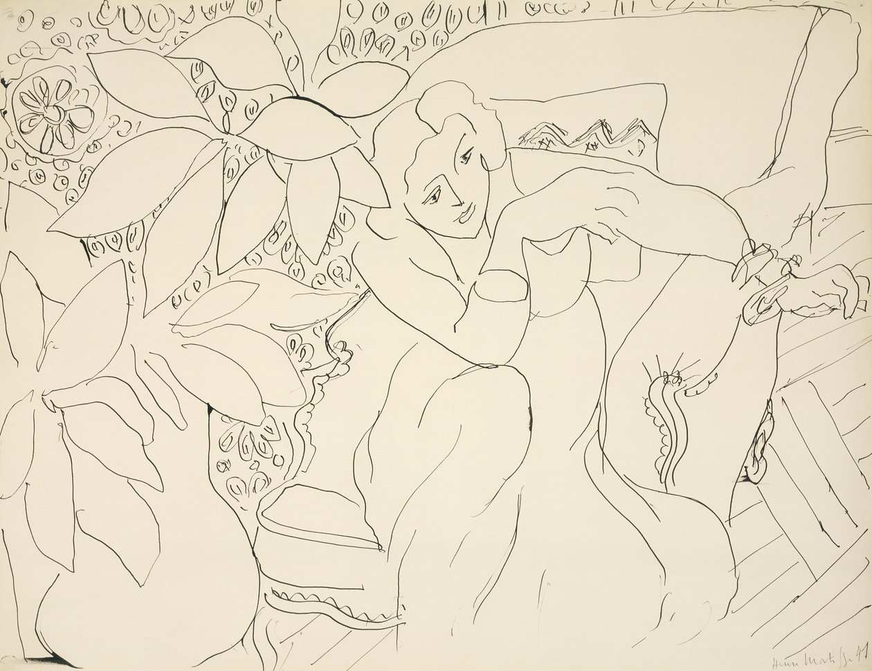 Sedící žena od Henri Matisse