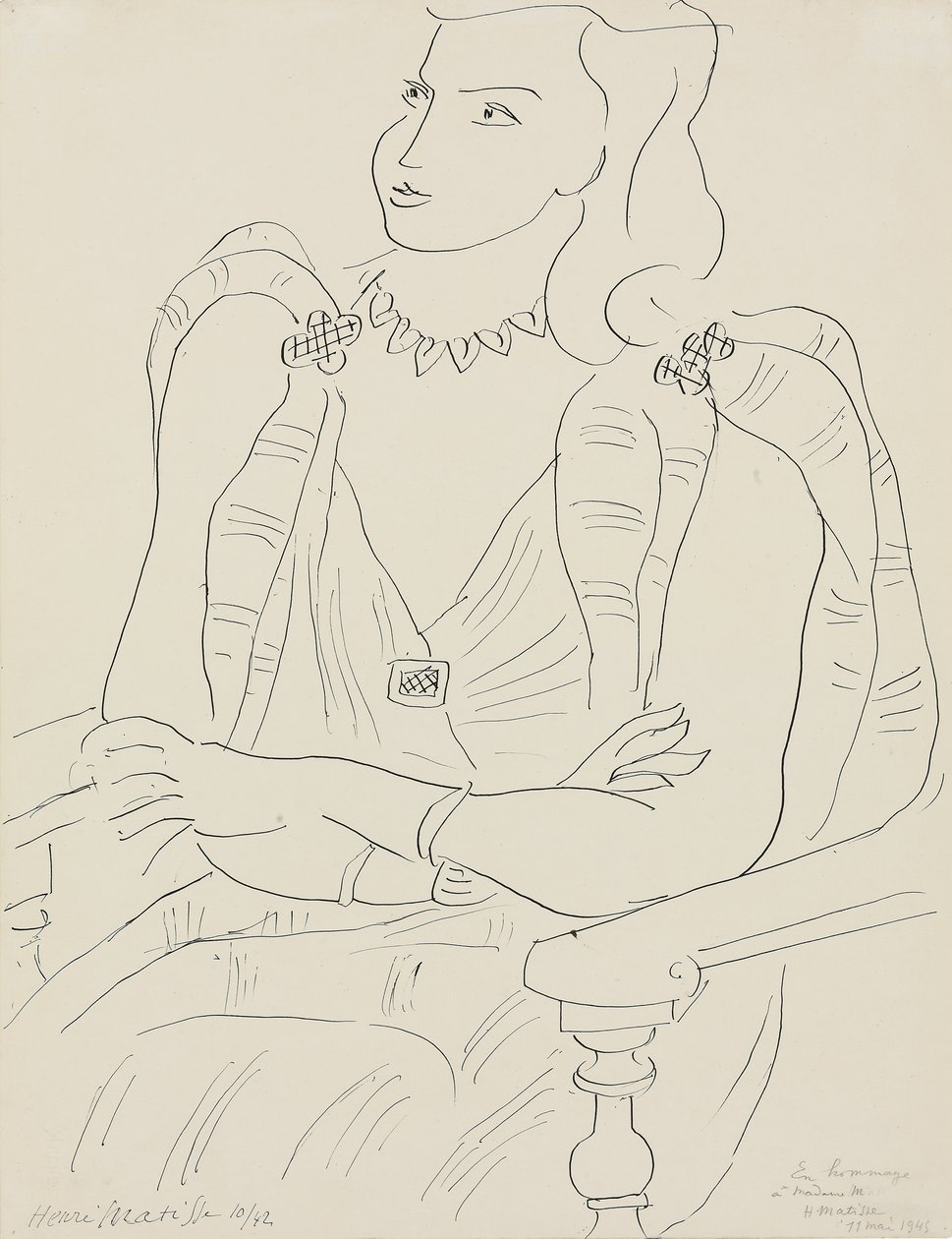 Sedící žena od Henri Matisse
