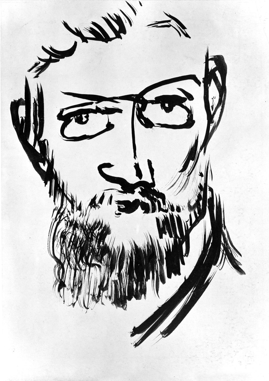 Autoportrét, Henri Matisse (1869-1954), kolem roku 1900 (kresba) od Henri Matisse