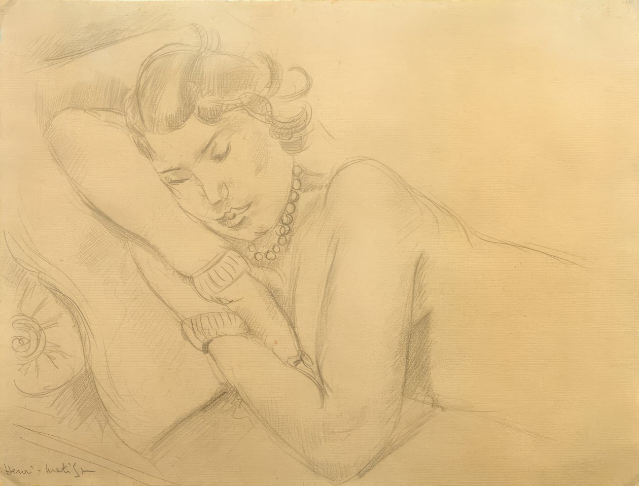 Spící žena od Henri Matisse