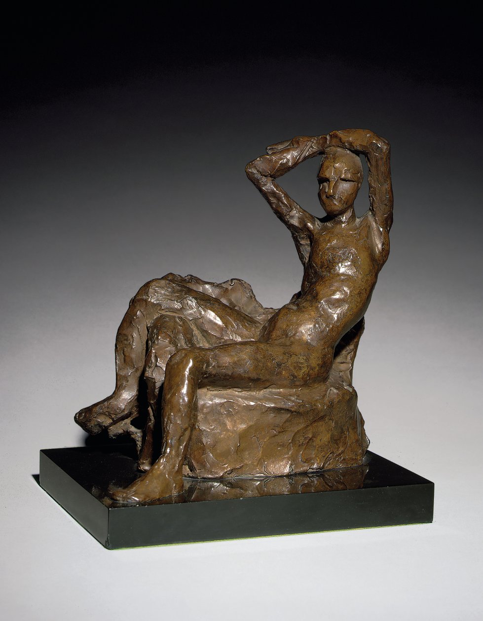 Malý akt na pohovce, koncipováno 1924, odlito 1958 (bronz s hnědou patinou) od Henri Matisse
