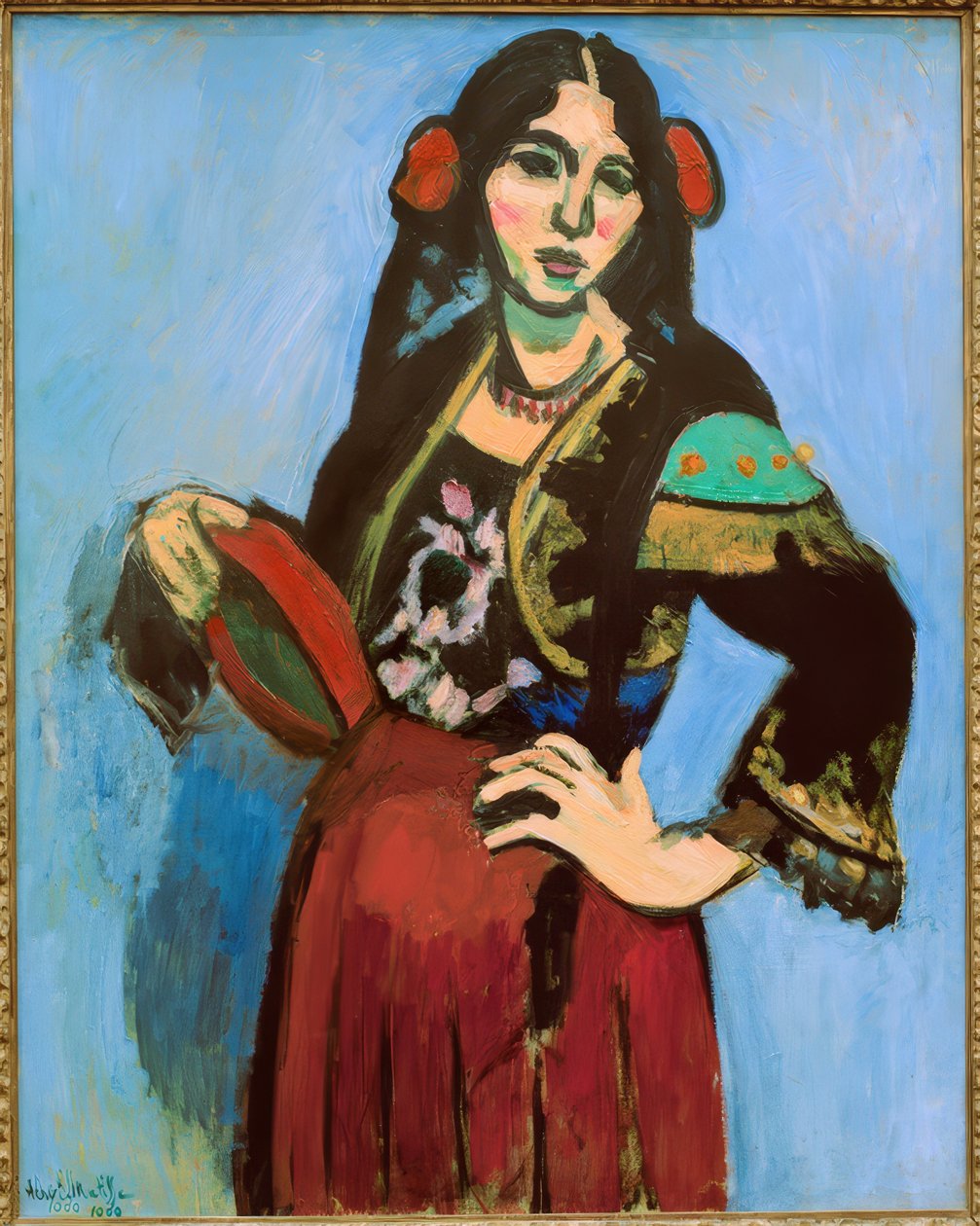 Španělka s tamburínou od Henri Matisse