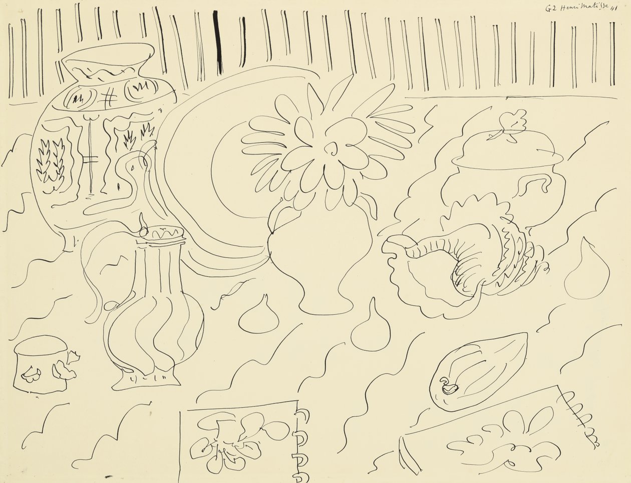 Zátiší (téma G, variace 2) od Henri Matisse
