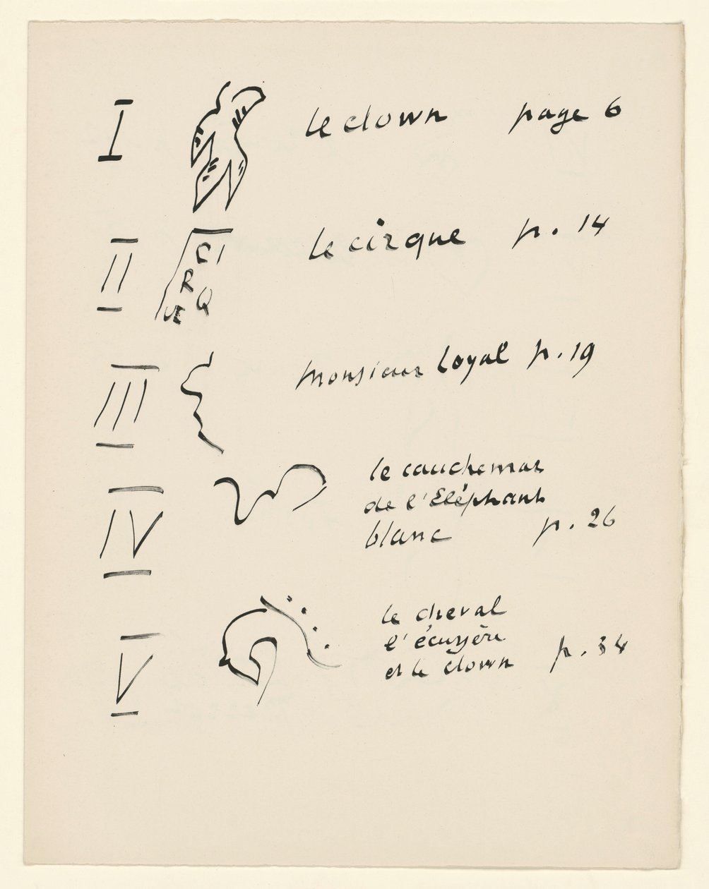 Tabulka obrazů 1. Z „Jazz“. S. 149 od Henri Matisse