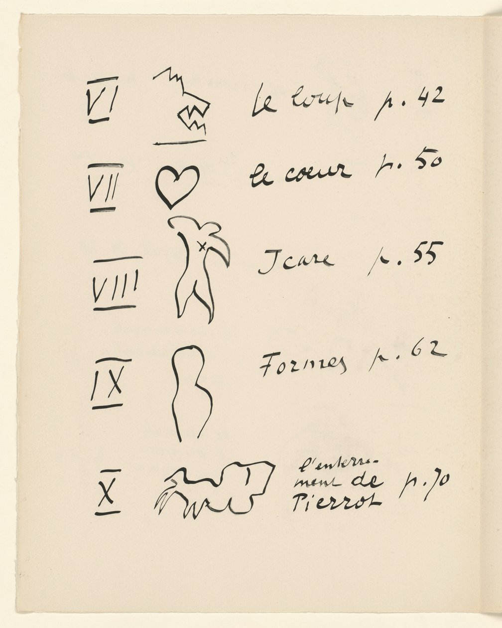 Tabulka obrazů 2. Z "Jazz". S. 150 od Henri Matisse