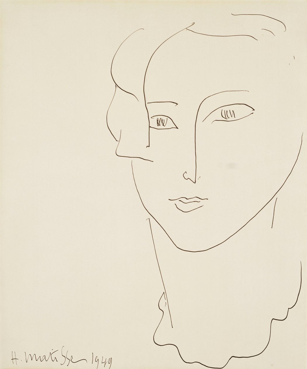 Hlava ženy od Henri Matisse