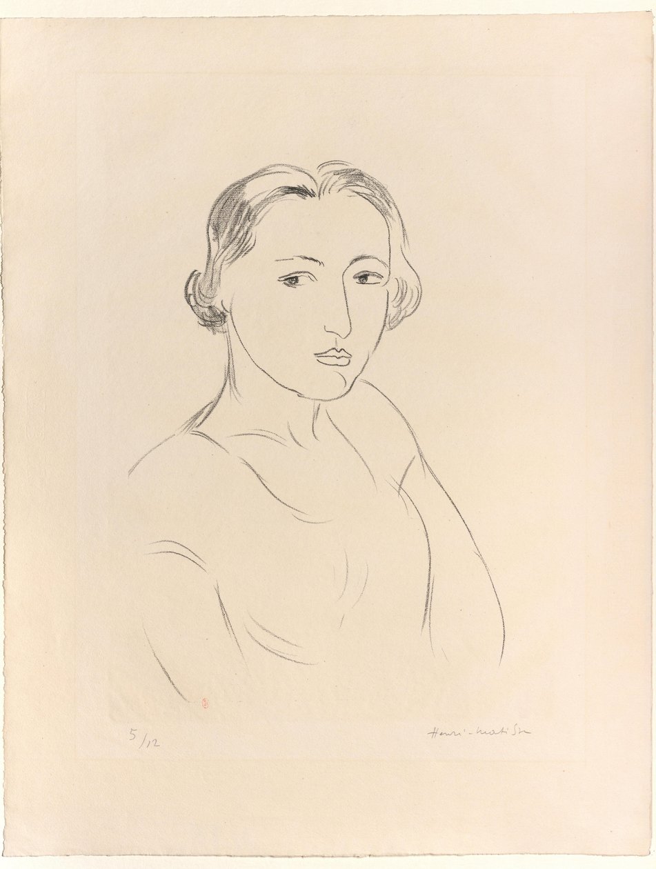 Hlava mladé ženy od Henri Matisse