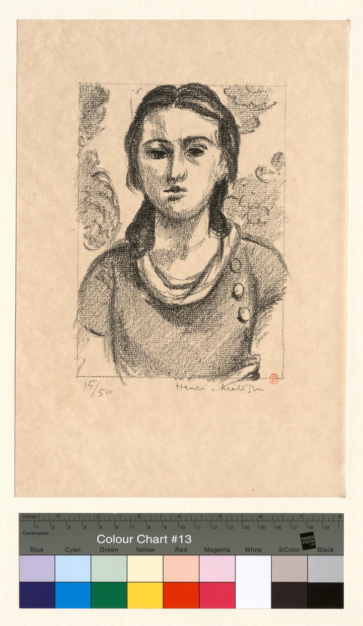 Hlava mladé dívky od Henri Matisse