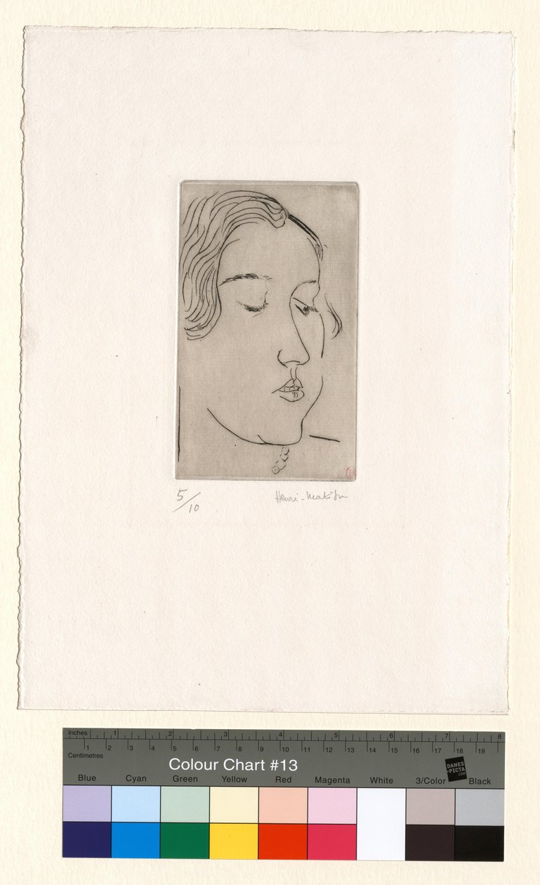 Profil z pravé strany od Henri Matisse