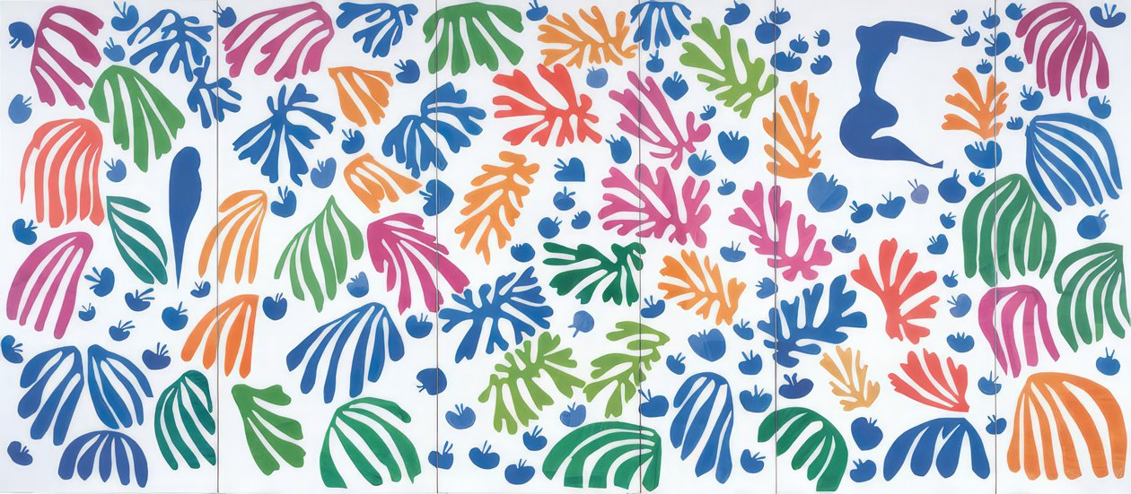 Papoušek a mořská panna od Henri Matisse