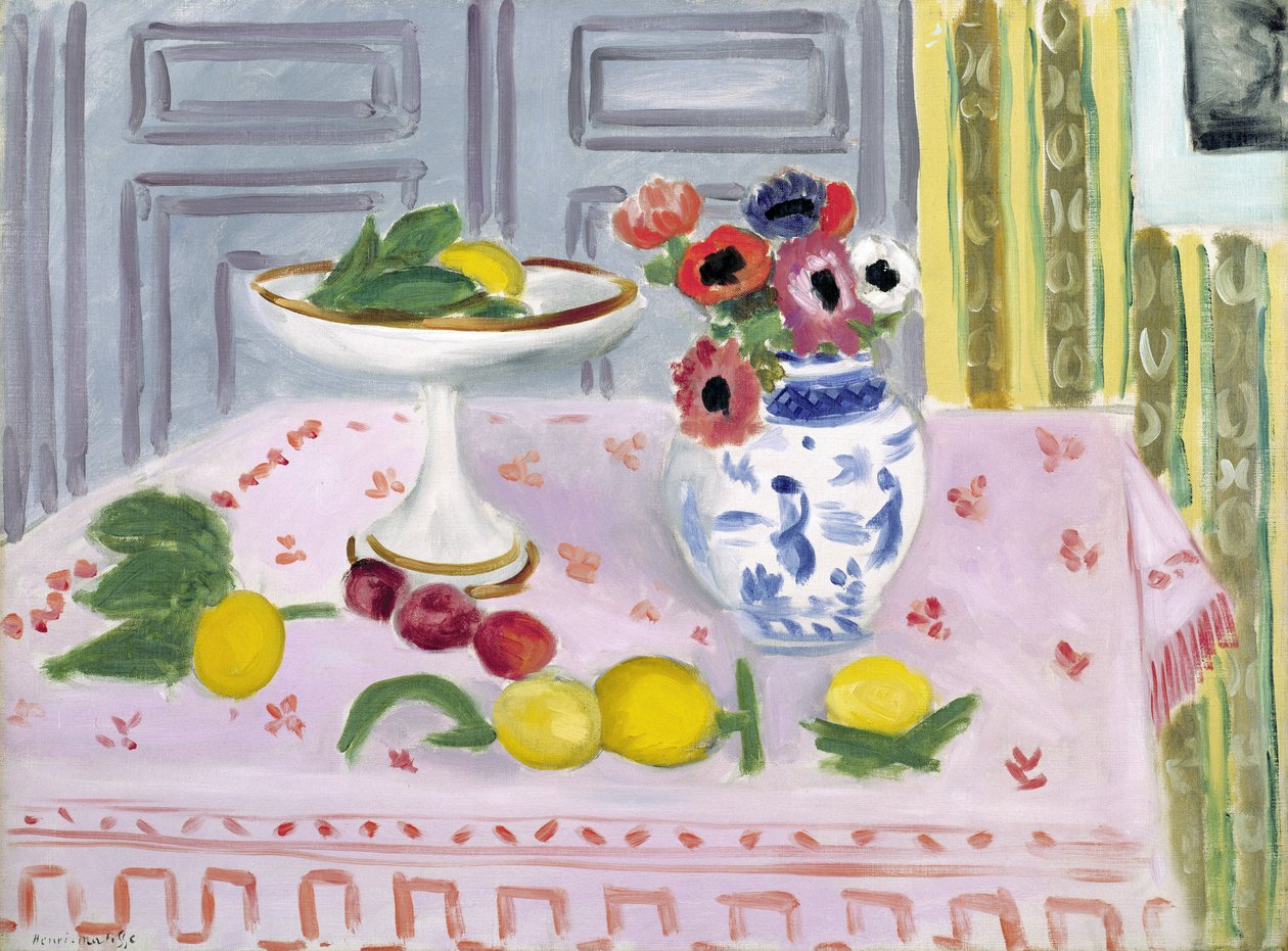 Růžový ubrus od Henri Matisse